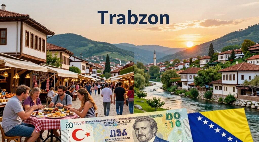 تكلفة السفر لطرابزون والبوسنة